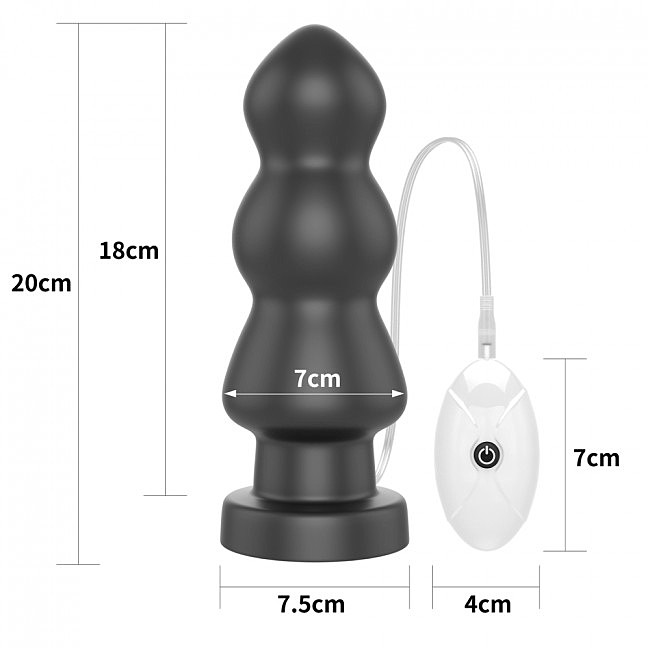   King Sized Vibrating Anal Rigger 7.8» LoveToy