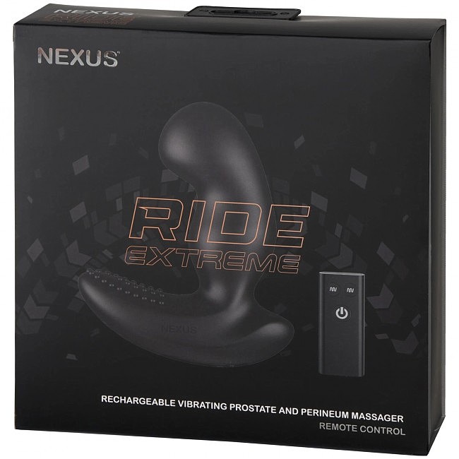   Nexus RIDE EXTREME Dual Motor Remote Control Prostate Vibrator  Black
