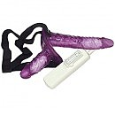     Vibrating Strap On Duo Lila