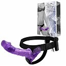   Ultra Passionate Harness Dual Vibration Purple, 17,5  4,5 