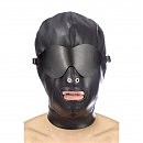       Fetish Tentation BDSM hood in leatherette with removable mask