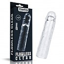     Add 2''Flawless Clear  Penis Sleeve Clear, 19  3 