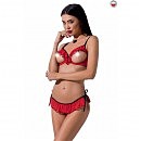   Cherry set with open bra red Passion Exclusive