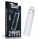   Add 1''Flawless Clear Penis Sleeve Clear, 15,5  3 