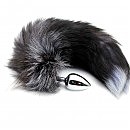      Alive Black And White Fox Tail L, 9  3,9 