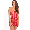     Queen of hearts tube dress red, one size