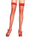- Leg Avenue Fishnet Thigh Highs OS Red