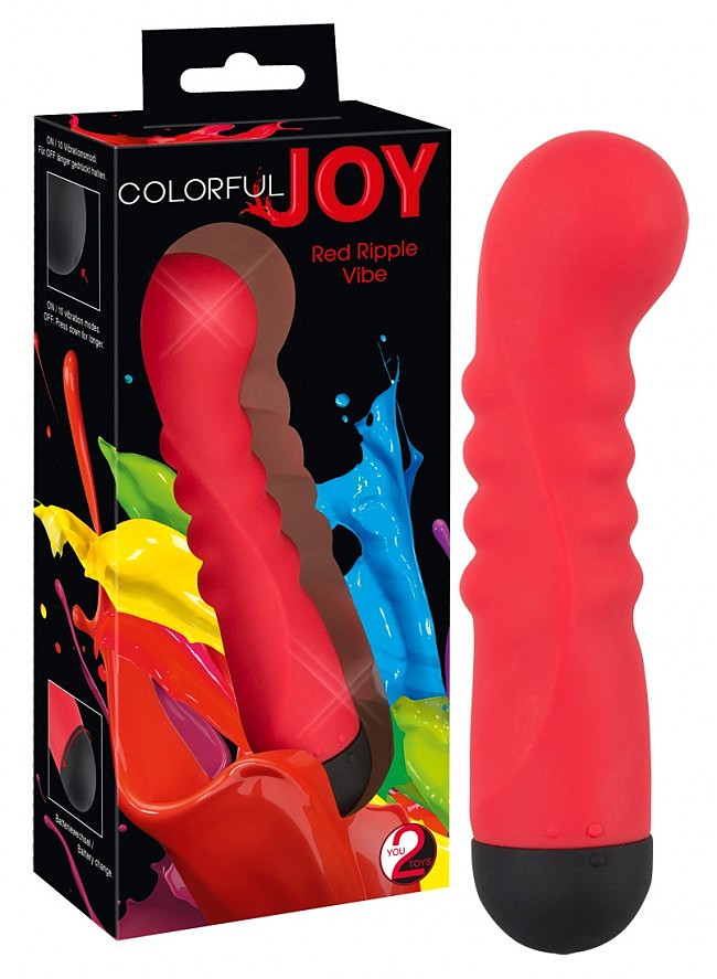 Colorful Joy Red Ripple Vibe