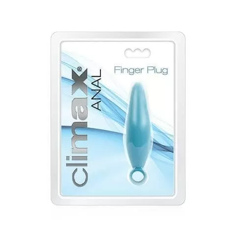 Climax Anal Finger Plug, Deep Blue