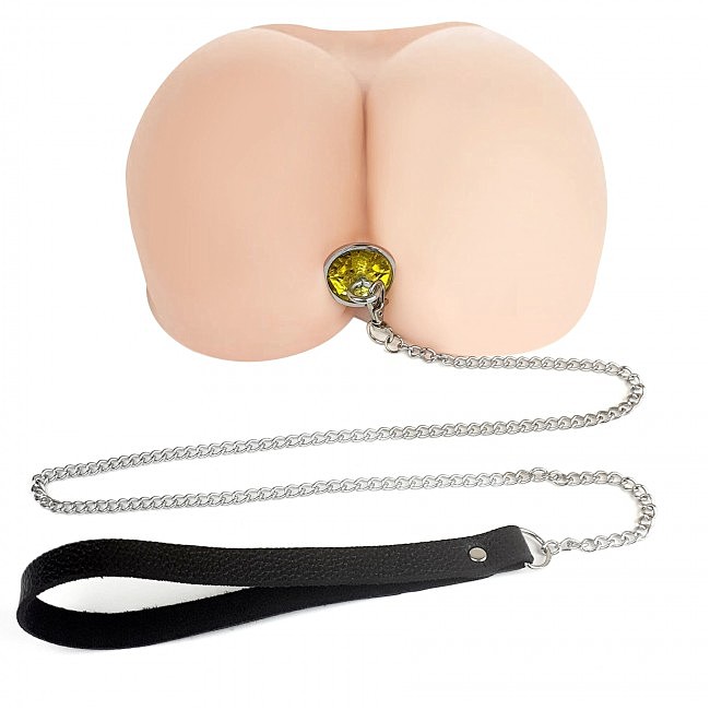     Art of Sex Metal Anal Plug with Leash size S  
