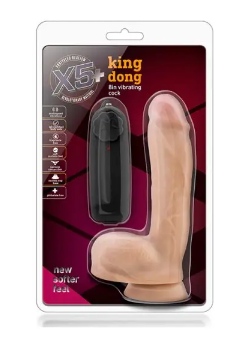 X5 PLUS KING DONG 8INCH VIBRATING COCK