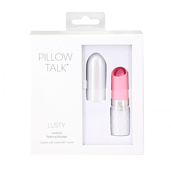  Pillow Talk Lusty Luxurious Flickering Massager — Pink