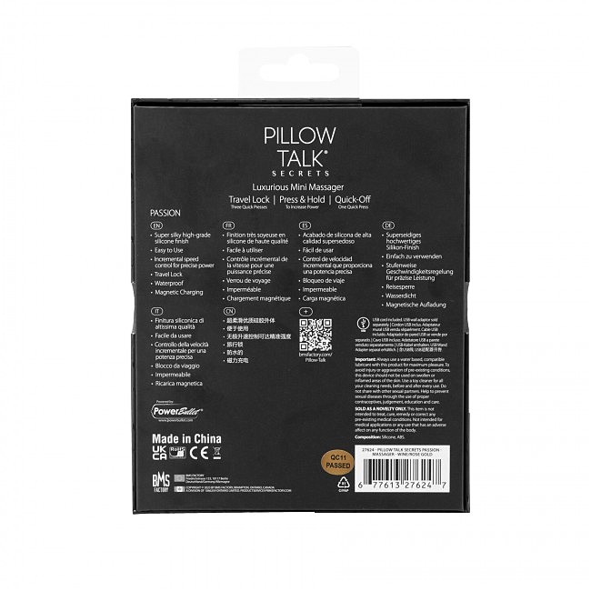  Pillow Talk Secrets — Passion — Clitoral Vibrator — WINE