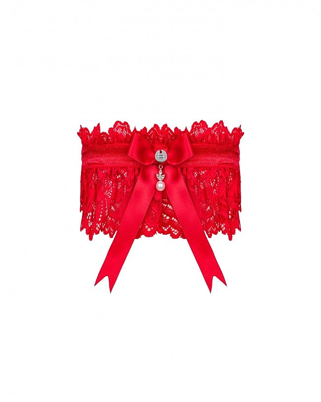   Obsessive Amor Cherris garter, red