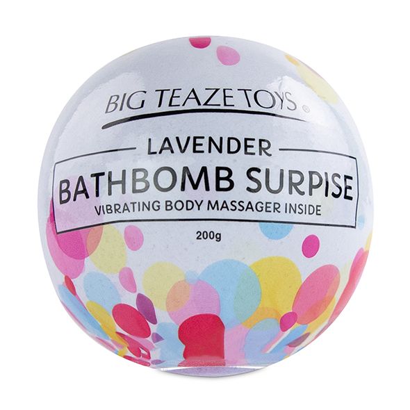      — Big Teaze Toys Bath Bomb Surprise with Vibrating Body Massager Laven