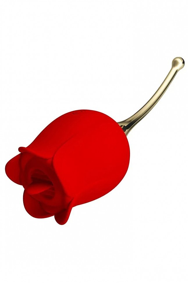    Pretty Love Rose Lover Licking Stimulator Red
