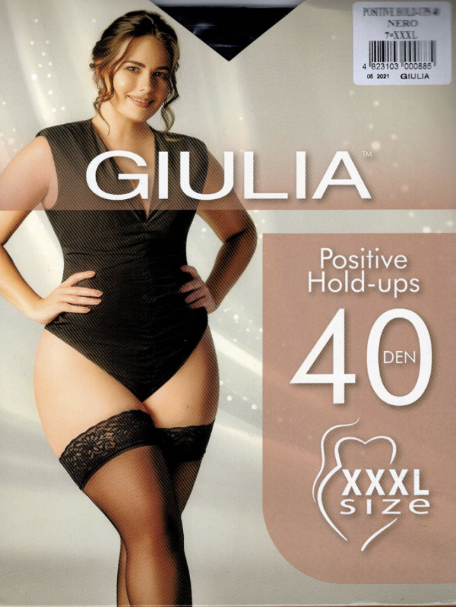        GIULIA  POSITIVE HOLD UPS 40 calze NERO 7, 