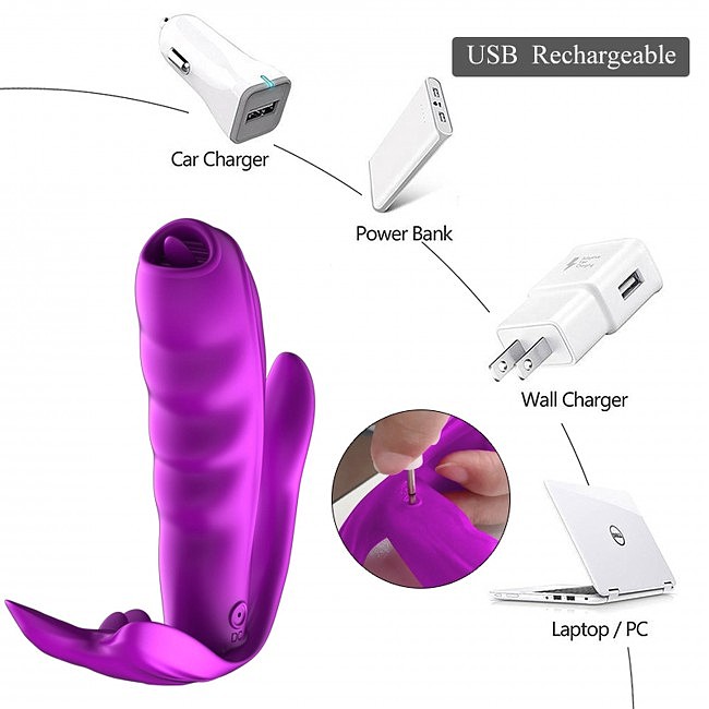      Boss Silicone Panty Vibrator USB, 7 Function, Heating